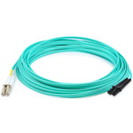 AddOn ADD-LC-MTRJ-1M5OM3 1m LC (Male) to MT-RJ (Male) Aqua OM3 Duplex Fiber OFNR (Riser-Rated) Patch Cable