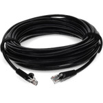 AddOn ADD-25FCAT6-BK 25ft RJ-45 (Male) to RJ-45 (Male) Straight Black Cat6 UTP PVC Copper Patch Cable