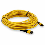 AddOn ADD-MPOMPO-25M9SMS-M 25m MPO (Male) to MPO (Male) 12-Strand Yellow OS2 Straight Fiber OFNR (Riser-Rated) Patch Cable