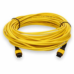 AddOn ADD-MPOMPO-25M9SMS-M 25m MPO (Male) to MPO (Male) 12-Strand Yellow OS2 Straight Fiber OFNR (Riser-Rated) Patch Cable