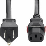 StarTech.com 12ft (3.6m) Heavy Duty Power Cord, NEMA 5-15P to Locking C13 AC Power Cable, 15A 125V, 14AWG, UL Listed Components