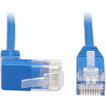 Tripp Lite N204-S05-BL-UP Up-Angle Cat6 Gigabit Molded Slim UTP Ethernet Cable (RJ45 Right-Angle Up M to RJ45 M) Blue 5 ft. (1.52 m)