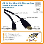 Tripp Lite U050-010 10ft USB 2.0 Hi-Speed Active Device Cable A to Micro-B M/M 10'