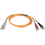 Tripp Lite N318-08M 8M Duplex Multimode 62.5/125 Fiber Optic Patch Cable LC/ST 26' 26ft 8 Meter