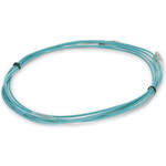 AddOn ADD-LC-LC-1MS5OM4 1m LC (Male) to LC (Male) Aqua OM4 Simplex Fiber OFNR (Riser-Rated) Patch Cable