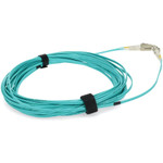 AddOn ADD-LC-LC-10M5OM4P 10m LC (Male) to LC (Male) Aqua OM4 Duplex Fiber Plenum-Rated Patch Cable