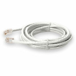 AddOn ADD-3FCAT6NB-WE 3ft RJ-45 (Male) to RJ-45 (Male) White Cat6 UTP PVC Copper Patch Cable