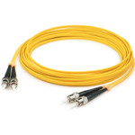 AddOn ADD-ST-ST-10MS9SMF 10m ST (Male) to ST (Male) Yellow OS2 Simplex Fiber OFNR (Riser-Rated) Patch Cable