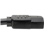 Tripp Lite Computer Power Cord Right-Angle NEMA 5-15P to C13 Heavy-Duty 15A 125V 14 AWG 6 ft. (1.83 m) Black