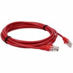 AddOn ADD-25FCAT5E-RD 25ft RJ-45 (Male) to RJ-45 (Male) Straight Red Cat5e UTP PVC Copper Patch Cable