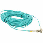 AddOn ADD-LC-LC-120M5OM4P 120m LC (Male) to LC (Male) Aqua OM4 Duplex Fiber Plenum Patch Cable