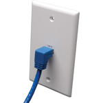 Tripp Lite N204-010-BL-DN Down-Angle Cat6 Gigabit Molded UTP Ethernet Cable (RJ45 Right-Angle Down M to RJ45 M) Blue 10 ft. (3.05 m)