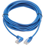 Tripp Lite N204-S15-BL-LA Left-Angle Cat6 Gigabit Molded Slim UTP Ethernet Cable (RJ45 Left-Angle M to RJ45 M) Blue 15 ft. (4.57 m)