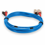 AddOn ADD-ST-SC-2M6MMF-BE 2m SC (Male) to ST (Male) Blue OM1 Duplex PVC Fiber Patch Cable