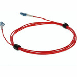 AddOn ADD-LC-LC-2MS9SMF-RD 2m LC (Male) to LC (Male) Red OS2 Simplex Fiber OFNR (Riser-Rated) Patch Cable