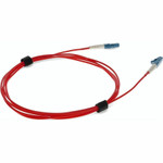 AddOn ADD-LC-LC-2MS9SMF-RD 2m LC (Male) to LC (Male) Red OS2 Simplex Fiber OFNR (Riser-Rated) Patch Cable