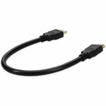 AddOn HDMIHSMM1 1ft HDMI 1.4 Male to Male Black Cable For Resolution Up to 4096x2160 (DCI 4K)