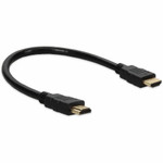 AddOn HDMIHSMM1 1ft HDMI 1.4 Male to Male Black Cable For Resolution Up to 4096x2160 (DCI 4K)