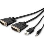 Belkin F1DN2CCBL-DH10T Dual DVI to HDMI High Retention + USB A/B + Audio Passive Combo KVM Cable