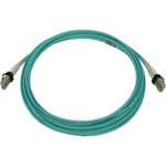 Tripp Lite N820X-04M 400G Multimode 50/125 OM3 Switchable Fiber Optic Cable (Duplex LC-PC M/M) LSZH Aqua 4 m (13.1 ft.)