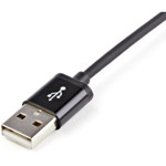 StarTech USBLT2MB 2m (6ft) Long Black Apple�&reg; 8-pin Lightning Connector to USB Cable for iPhone / iPod / iPad