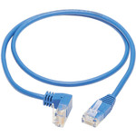 Tripp Lite N204-S02-BL-DN Down-Angle Cat6 Gigabit Molded Slim UTP Ethernet Cable (RJ45 Right-Angle Down M to RJ45 M) Blue 2 ft. (0.61 m)