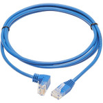 Tripp Lite N204-S05-BL-DN Down-Angle Cat6 Gigabit Molded Slim UTP Ethernet Cable (RJ45 Right-Angle Down M to RJ45 M) Blue 5 ft. (1.52 m)