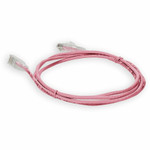 AddOn ADD-10FSLCAT6-PK 10ft RJ-45 (Male) to RJ-45 (Male) Straight Pink Cat6 STP PVC Copper Patch Cable