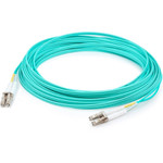 AddOn ADD-LC-LC-30M5OM4-TAA 30m LC (Male) to LC (Male) Aqua OM4 Duplex Fiber TAA Compliant OFNR (Riser-Rated) Patch Cable