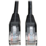Tripp Lite N001-100-BK Cat5e 350 MHz Snagless Molded (UTP) Ethernet Cable (RJ45 M/M) PoE Black 100 ft. (30.5 m)