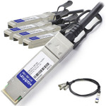 AddOn CAB-Q-S-1M-AO Arista Networks CAB-Q-S-1M Compatible TAA Compliant 40GBase-CU QSFP+ to 4xSFP+ Direct Attach Cable (Passive Twinax, 1m)