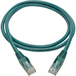 Tripp Lite N201-004-GN Cat6 Gigabit Snagless Molded (UTP) Ethernet Cable (RJ45 M/M) PoE Green 4 ft. (1.22 m)