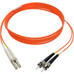 Tripp Lite N318-02M 2M Duplex Multimode 62.5/125 Fiber Optic Patch Cable LC/ST 6' 6ft 2 Meter