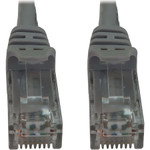 Tripp Lite N261-001-GY Cat6a 10G Snagless Molded UTP Ethernet Cable (RJ45 M/M), PoE, Gray, 1 ft. (0.3 m)