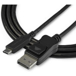 StarTech CDP2DP141MB 3.3ft/1m USB C to DisplayPort 1.4 Cable Adapter - 8K/5K/4K USB Type C to DP 1.4 Monitor Video Converter Cable - HDR/HBR3/DSC