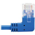 Tripp Lite N204-S20-BL-RA Right-Angle Cat6 Gigabit Molded Slim UTP Ethernet Cable (RJ45 Right-Angle M to RJ45 M) Blue 20 ft. (6.09 m)
