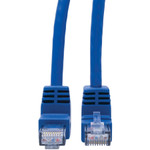 Tripp Lite N204-005-BL-UD Up/Down-Angle Cat6 Gigabit Molded UTP Ethernet Cable (RJ45 Up-Angle M to RJ45 Down-Angle M) Blue 5 ft. (1.52 m)