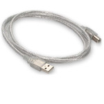 AddOn USBEXTAB6CLR 6ft USB 2.0 (A) Male to USB 2.0 (B) Male Clear Cable