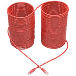 Tripp Lite N200-100-RD Cat6 Gigabit Molded (UTP) Ethernet Cable (RJ45 M/M) PoE Red 100 ft. (30.5 m)