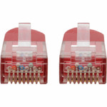 Tripp Lite N200-100-RD Cat6 Gigabit Molded (UTP) Ethernet Cable (RJ45 M/M) PoE Red 100 ft. (30.5 m)