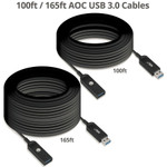 SIIG CB-US0V11-S1 USB 3.0 AOC Male to Female Active Cable - 50M