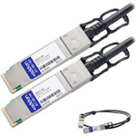 AddOn 10311-AO 10311 Compatible TAA Compliant 40GBase-CU QSFP+ to QSFP+ Direct Attach Cable (Passive Twinax, 0.5m)