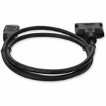 AddOn HDMI2DVIDMF3F 8in HDMI 1.3 Male to DVI-D Dual Link (24+1 pin) Female Black Cable For Resolution Up to 2560x1600 (WQXGA)