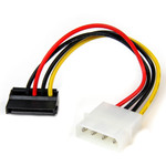 StarTech.com 6in 4 Pin LP4 to Left Angle SATA Power Cable Adapter