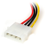 StarTech.com 6in 4 Pin LP4 to Left Angle SATA Power Cable Adapter