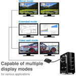 SIIG CE-DP0L11-S1 4K 2 Ports Mini DisplayPort 1.2 to HDMI MST Splitter