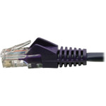 Tripp Lite N001-025-PU Cat5e 350 MHz Snagless Molded (UTP) Ethernet Cable (RJ45 M/M) PoE Purple 25 ft. (7.62 m)