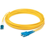 AddOn ADD-SC-LC-10M9SMF-TAA 10m LC (Male) to SC (Male) TAA Compliant Yellow OS2 Duplex Fiber OFNR (Riser-Rated) Patch Cable