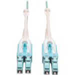 Tripp Lite N820-02M-T 10Gb Duplex Multimode 50/125 OM3 LSZH Fiber Patch Cable with Push/Pull Tab Connectors (LC/LC) Aqua 2M (6 ft.)