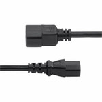 StarTech.com 2ft (60cm) Power Extension Cord, IEC 60320 C14 to C13 PDU Power Cord, 10A 250V, 18AWG, UL Listed Components